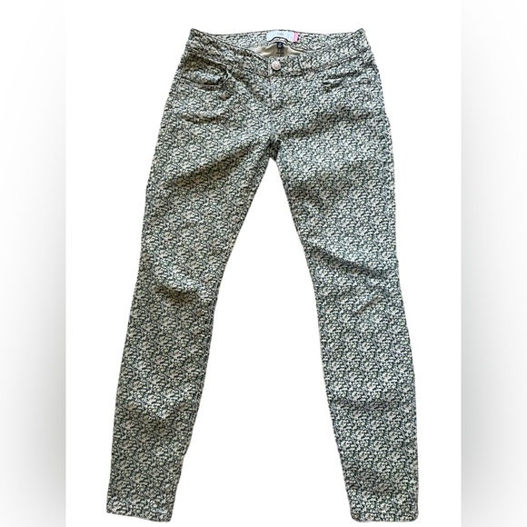 Cabi Ditsy Boho Cottagecore Earthy Floral Stretch Skinny Jeans - Picture 2 of 6